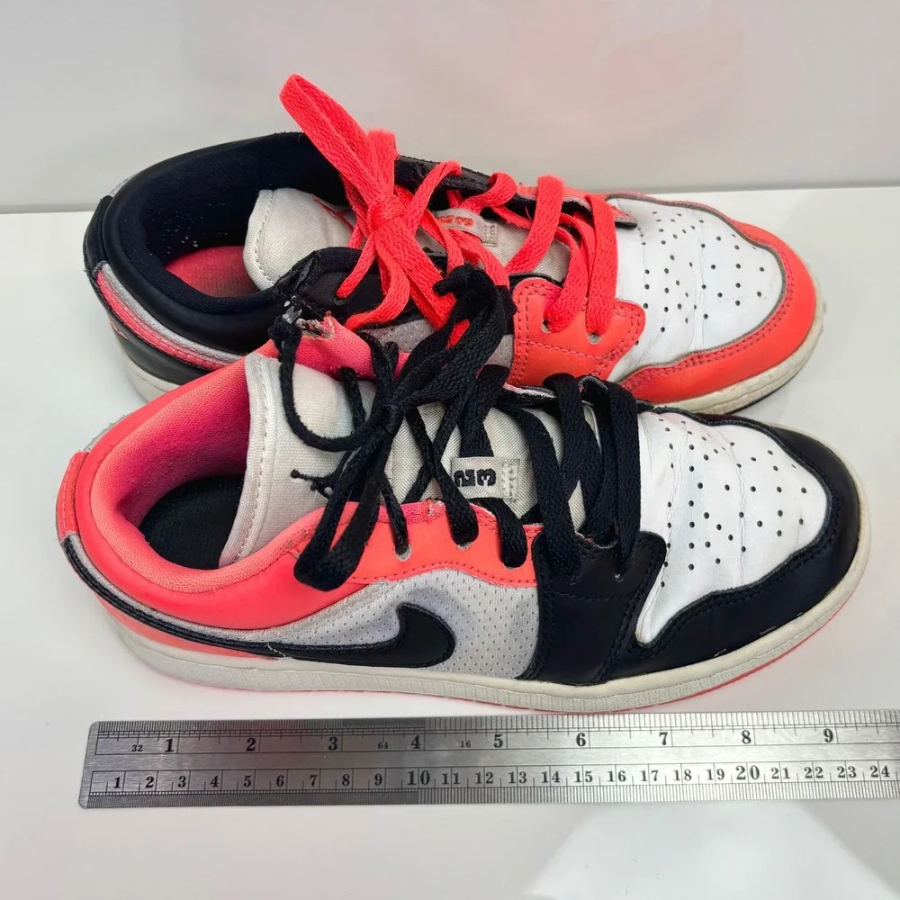 Nike Air Jordan 1 Low Kids Unisex Youth Size 3.5 Ember Glow Black White Dunks